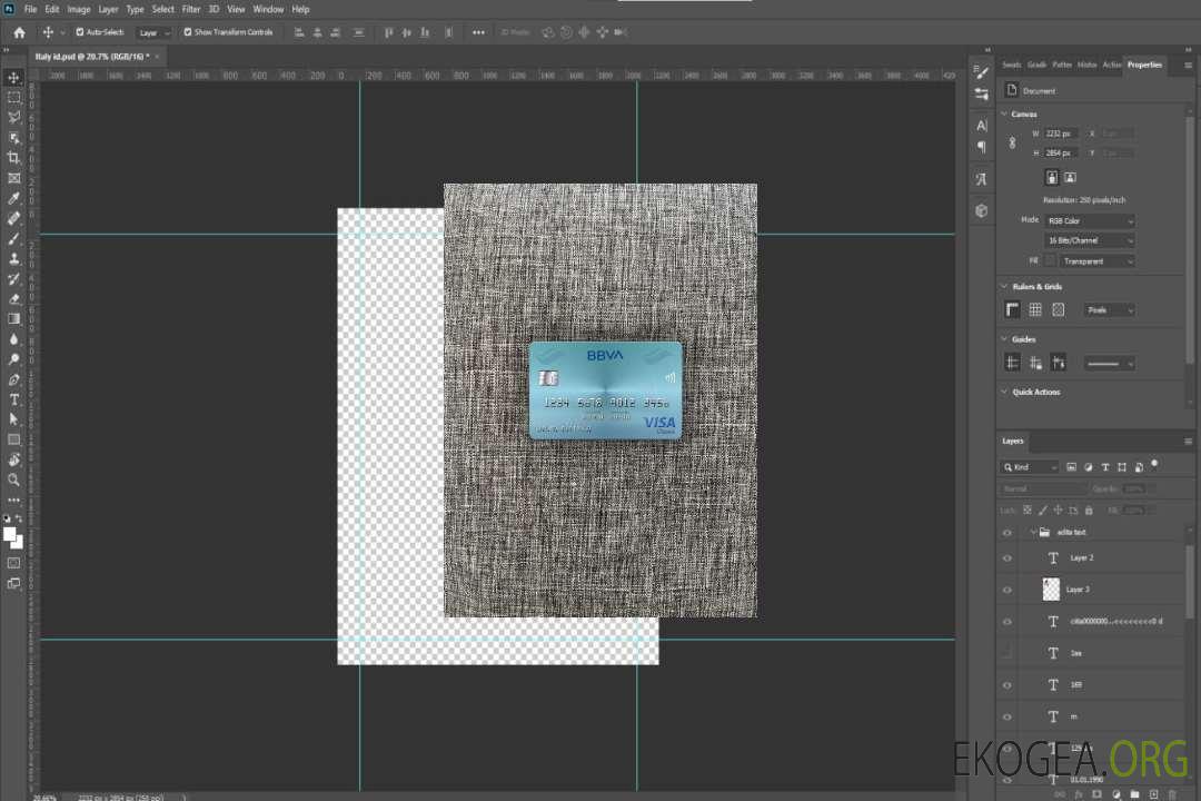 Venezuela BBVA banque visa carte classique photolook recto template